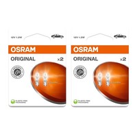 4 GlüHlampen Innenraum W1,2W 12V 1,2W W2X4.6D Osram Original Passend FüR PKW