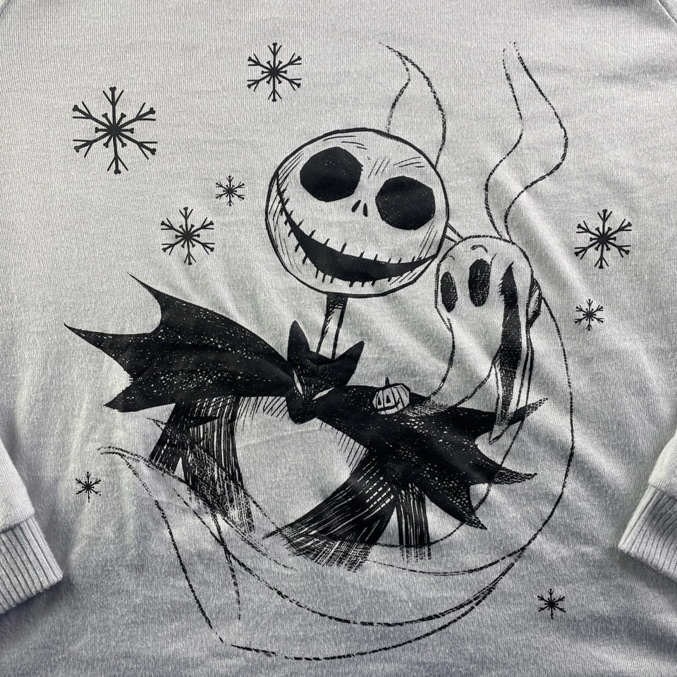 Jack Skellington Ropa de Dormir Juvenil Gris Medio Negro Pesadilla Antes de Navidad Foto 3 de 4