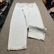 Levis 550 Orange Tab Vintage Jeans Light Wash Distressed Relaxed Tapered 36x34