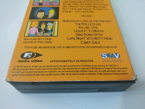 Beavis and Butt-Head Butt-O-Ween VHS Tape 1999 MTV - Picture 7 of 9