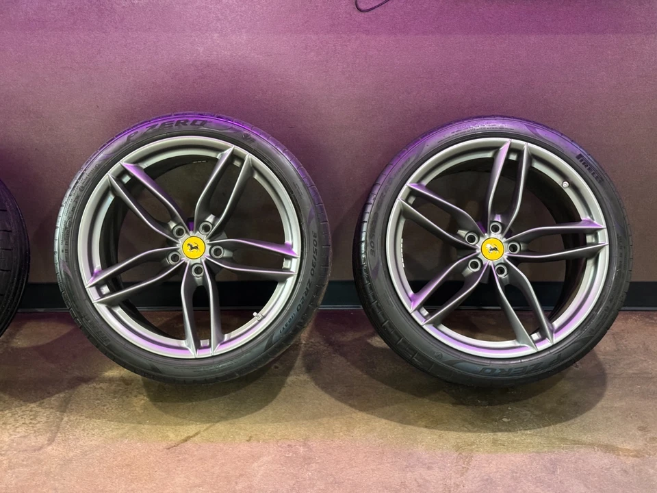 2015-2019 FERRARI 488 GTB SPIDER 20" WHEELS RIMS TIRES SET (4) OEM 20X11 20X9 - Image 3 of 4