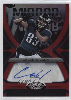 2021 Certified Mirror Signatures Red 60/75 Caleb Wilson #MS-CW Auto 0d88