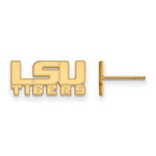 10k Yellow Gold Louisiana State University XS (Tiny) Post Earrings
