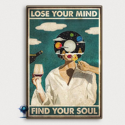 NEW Lose Your Mind Find Your Soul Art Print: Vintage Movie Poster Home Decor