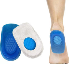 1 PAIR GEL HEEL CUPS ORTHOTIC HEEL SUPPORT CUSHIONS FOR EVERYDAY COMFORT