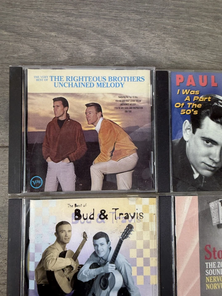 Vintage CD Lot Righteous Brothers Bud & Travis Loretta Lynn Les Paul Trio Foto 2 de 4