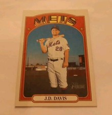 2021 Topps Heritage Flip Stock SSP J.D. Davis New York Mets L.A. Angels PR=5