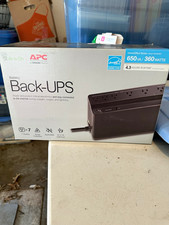 APC Back-UPS BVN650M1 650VA/360W 120V 7-Outlet UPS Surge Alarm Black