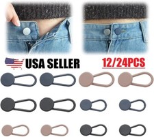 24  Expander Button Pants Waist Extender Metal Adjustable Retractable For Jeans