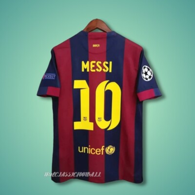 Messi #10 FC Barcelona Jersey 2014-2015 Champions League