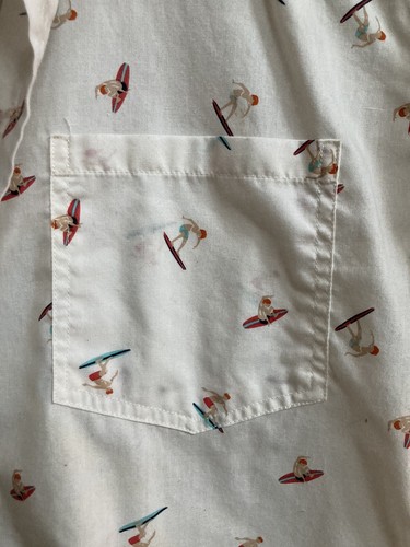 Vintage Sovereign code surfer pattern short sleeve casual dress shirt L - Picture 2 of 4