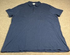 Lacoste Polo Shirt Mens Blue 8 Regular Fit Ribbed Short Sleeve Front Pocket