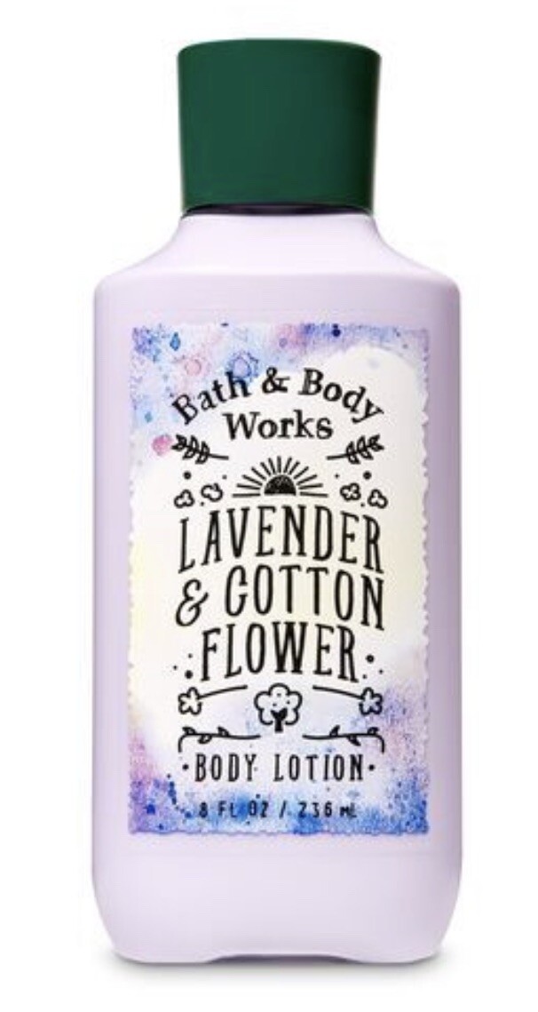 Bath & Body Works Lavender Cotton Flower Body Lotion 8 Ounce Retired Scent eBay