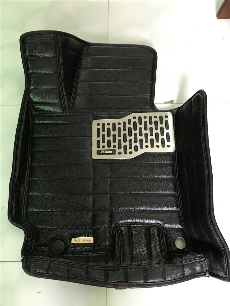 1Pc Car Floor Mats Carpet Car Nonslip Floor Liner Foot Pedal Mat Metal Pads eBay