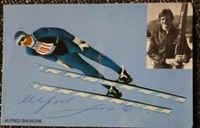 Alfred Grosche Autogrammkarte original handsigniert Retro 70er Jahre