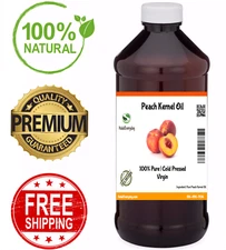 Peach Kernel Oil Pure Natural Cold Pressed Premium Grade A Organically Sourced