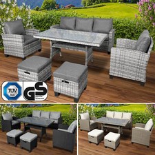 BRAST Poly Rattan Sitzgarnitur Delight Gartenmöbel Essgruppe Lounge Sitzgruppe