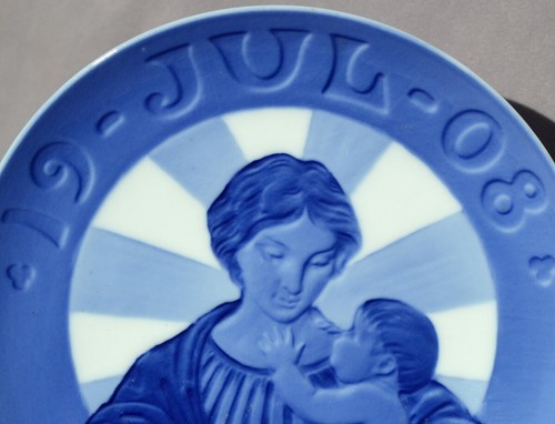 ROYAL COPENHAGEN 1908 Christmas Plate FIRST EDITION Madonna & Child – EXCELLENT! - Picture 3 of 5