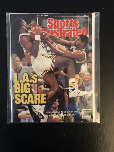 Magic Johnson Sports Illustrated 5/23/1988 Los Angeles Lakers - Utah Jazz! - Picture 9 of 9
