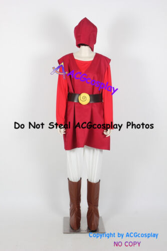 Costume de cosplay Legend of Zelda Toon Link version rouge comprend des housses de bottes - Photo 1 sur 3