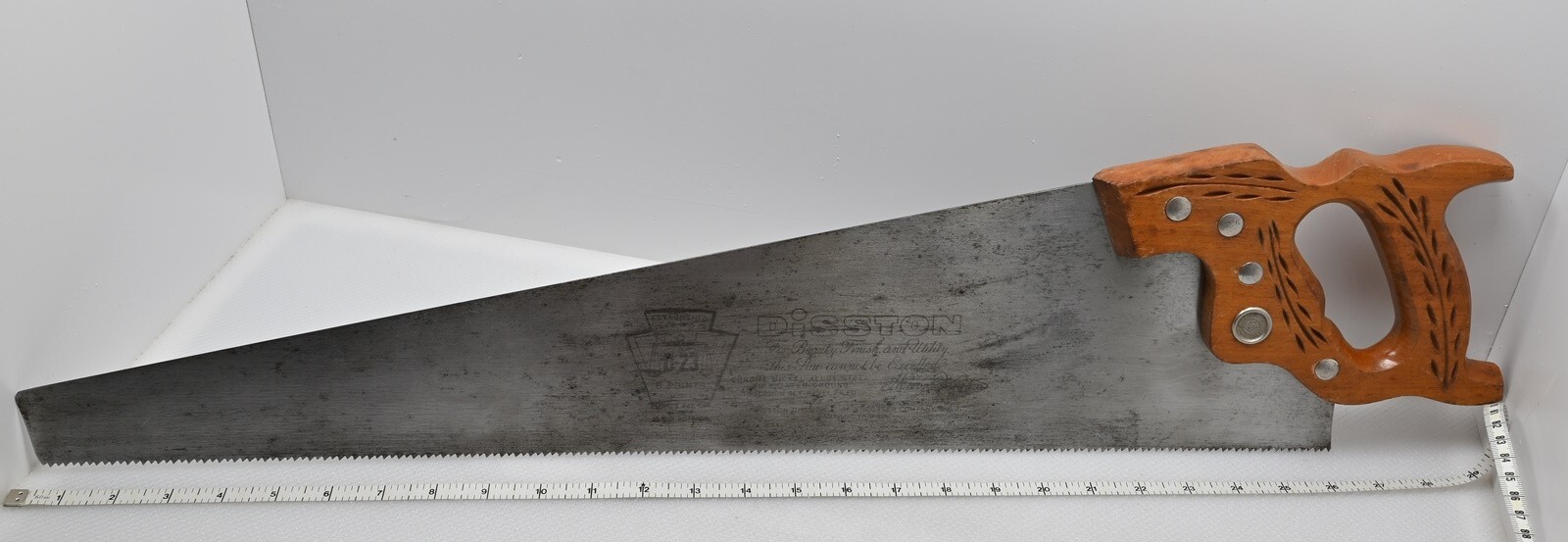 Vintage 26" Disston D23 Hand Saw ca. 19531955 (INV Ø299) eBay