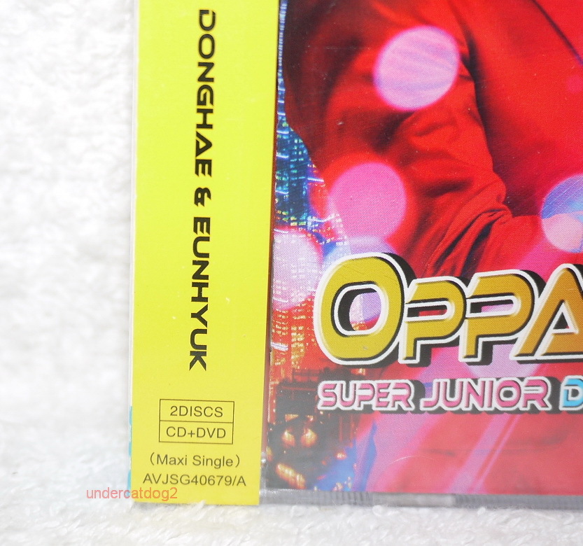 DONGHAE & EUNHYUK Oppa Taiwan CD+DVD -Normal Edition- (Super