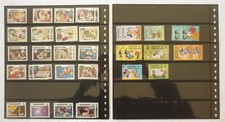 59 TIMBRES WALT DISNEY + 20 DOUBLES + 2 FEUILLETS LINDNER