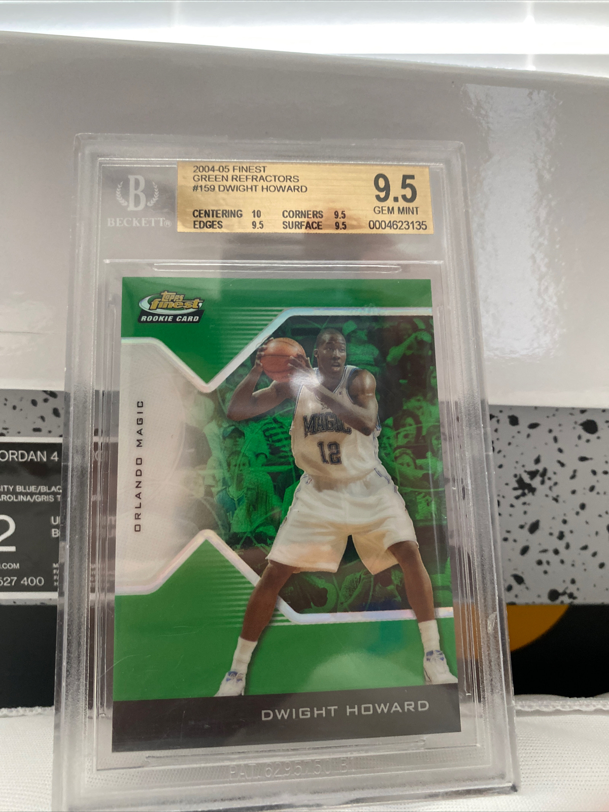 2004 Topps Finest Dwight Howard Green Refractors RC #159 BGS 9.5 GEM 02/49 🔥