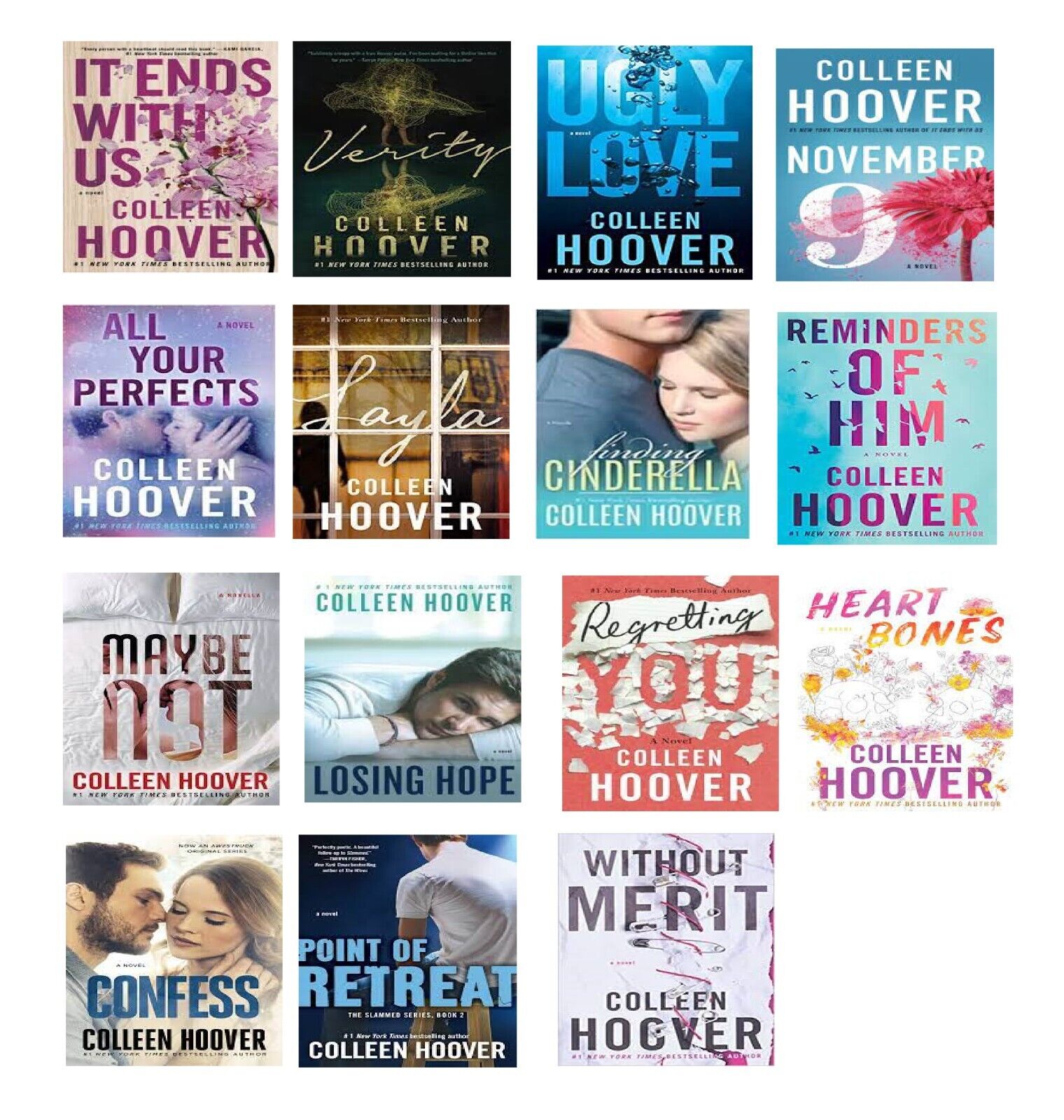 The Complete Collection Of Colleen Hoover Top 13 Books Set (Paperback,Brand  New)