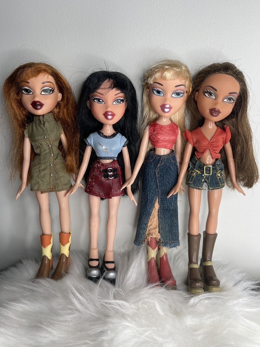 Bratz Xpress It Doll Lot Of 4 Yasmin Cloe Meygan Jade Dolls
