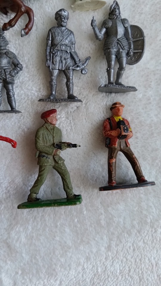 Job Lot Bundle Vintage Plastic Figures Including Lone Star Crescent