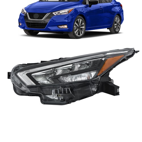 Headlight Replacement Chrome For 2020-2021 Nissan Versa Left Side Clear Lens LED - Picture 11 of 11