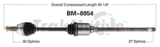 For BMW X5 07-13 X6 08-14 AWD Front Pass Right CV Axle Shaft SurTrack BM-8054