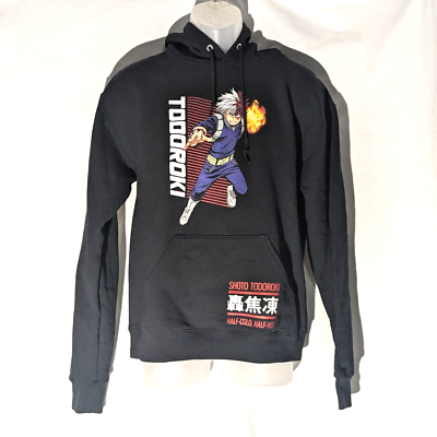 轟 My Hero Academia Hoodie Shoto Todoroki Art Flash Freeze Heat Wave
