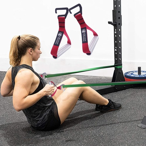 Resistance Band Exercise Metal Handles e-type-Hook Portable Fitness Equipment - Picture 5 of 10