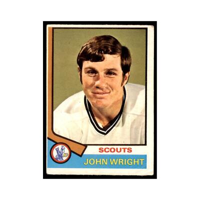 1974 O-Pee-Chee John Wright RC (Damaged) Kansas City Scouts #156