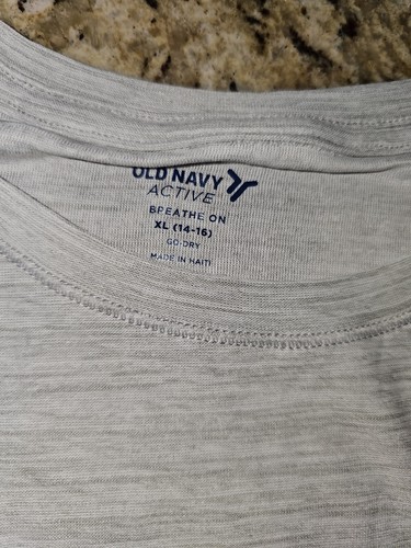 Old Navy Womens Top Gray Active Breathe On Go Dry Long Sleeves Pullover Size XL - Picture 2 of 4