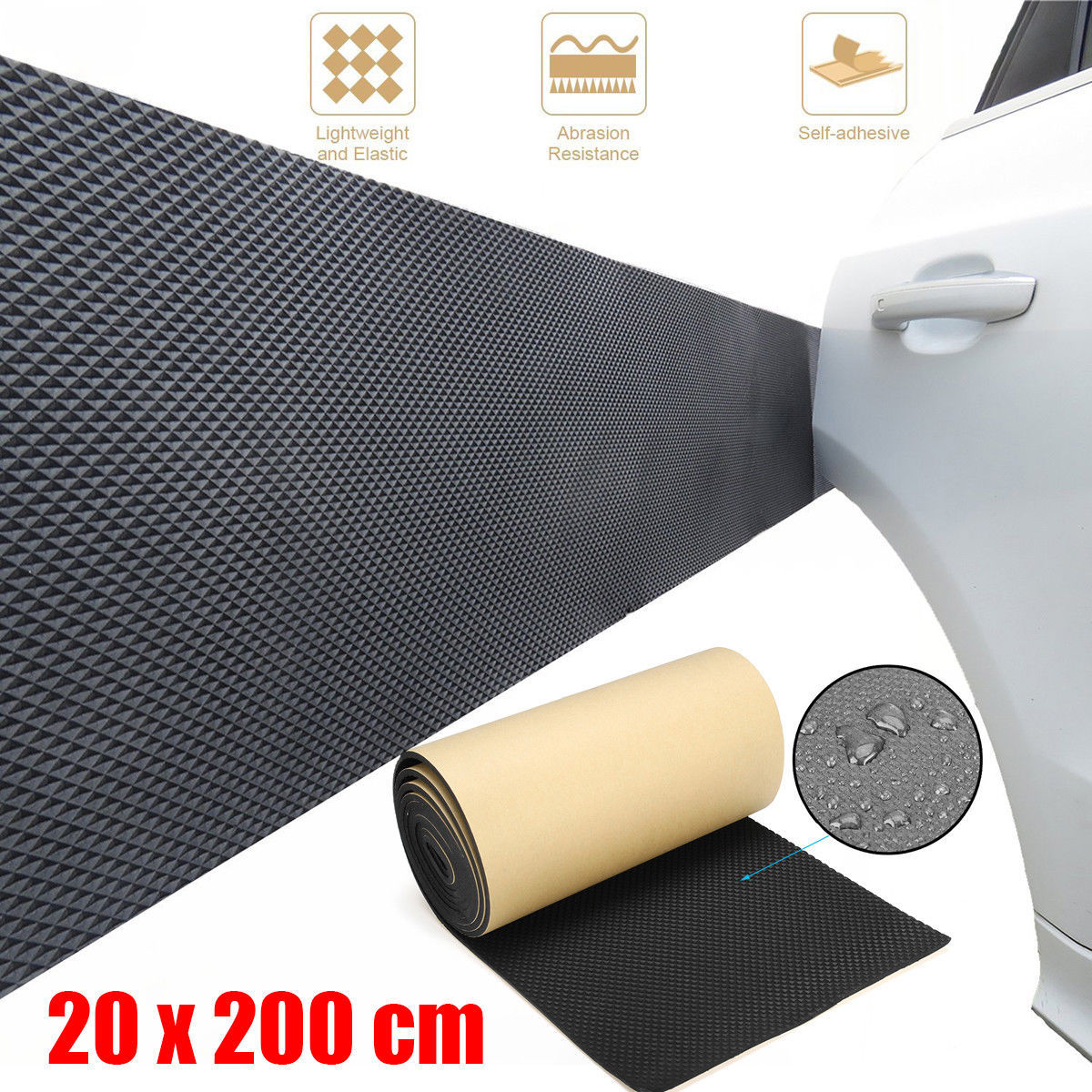 Strisce Anticollisione Per Portiera Auto – Proteggi Da Graffi E Ammaccature, In Silicone Trasparente/Nero/Bianco