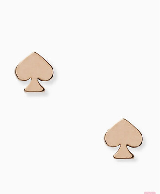 NWT Kate Spade Signature Spade Mini Studs O0RU2905 Rose Gold