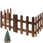 Garden Landscape Edging Carbonized Fence Fencing Border Wooden