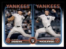 2024 Topps Update #US163 Clayton Andrews / Josh Maciejewski New York Yankees RC