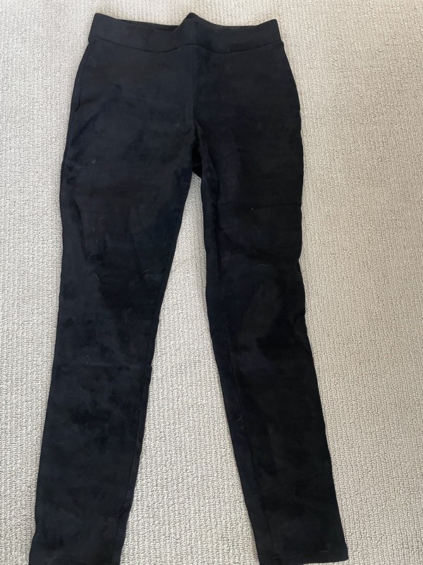 NYDJ Faux Suede Black Leggings. Size 2