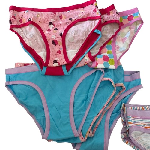 Hanes Girls' Underwear Lot of 26 - Size 10 - Stripes Hearts & Cupcakes New - Picture 7 of 12