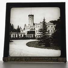 Schloss Erdmannsdorf Fotoplatte Um 1920-1930 Glas Positiv Glas Dia 8,5 cm