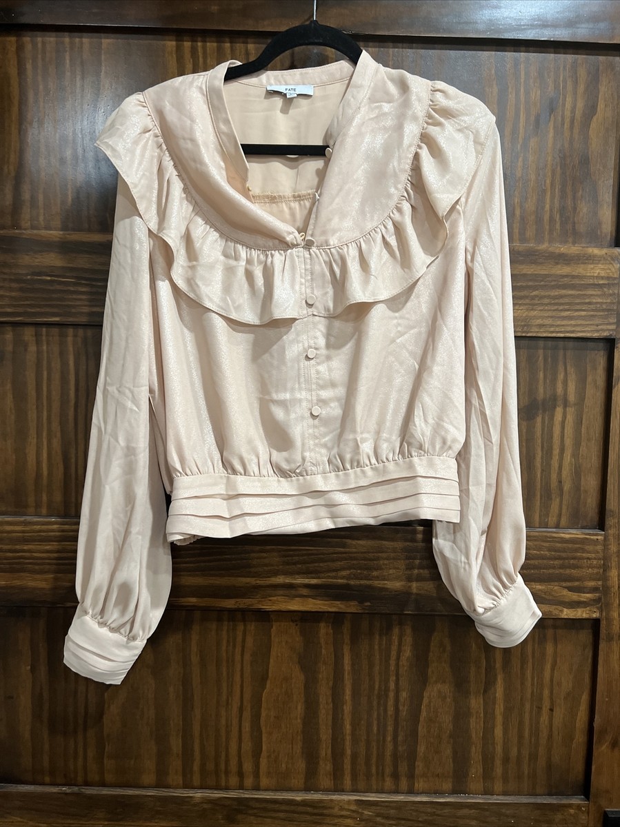 cream peasant blouse