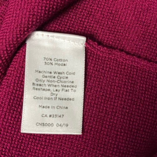 Talbots Berry Pink Open Front Modal Cardigan Sweater Size Medium - Picture 9 of 9