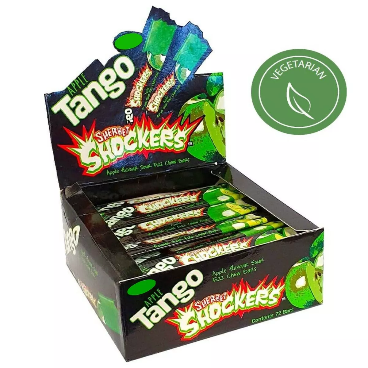Tango Apple Sherbet Shockers Soft Chew Bars VEGETARIAN Party Sweets Kids