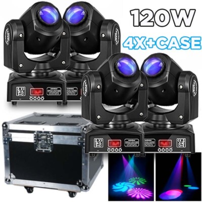 120W RGBW Moving Head Stage Lighting LED DJ Bar Light DMX Beam Disco Lights+Case