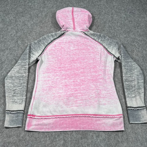 Harley Davidson Pink Label Gray Leopard Lined Bling Hoodie Women's Size Small - Picture 5 of 8