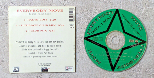 CD AUDIO / DREAM BEAT "EVERYBODY MOVE" 1995 CD SINGLE 3T RAMDAM FACTORY 123117 - Imagen 2 de 2